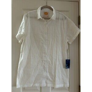 Lucky We Live Hawaii Button Down Shirt Mens M/L Goldfish Kiss Short … New